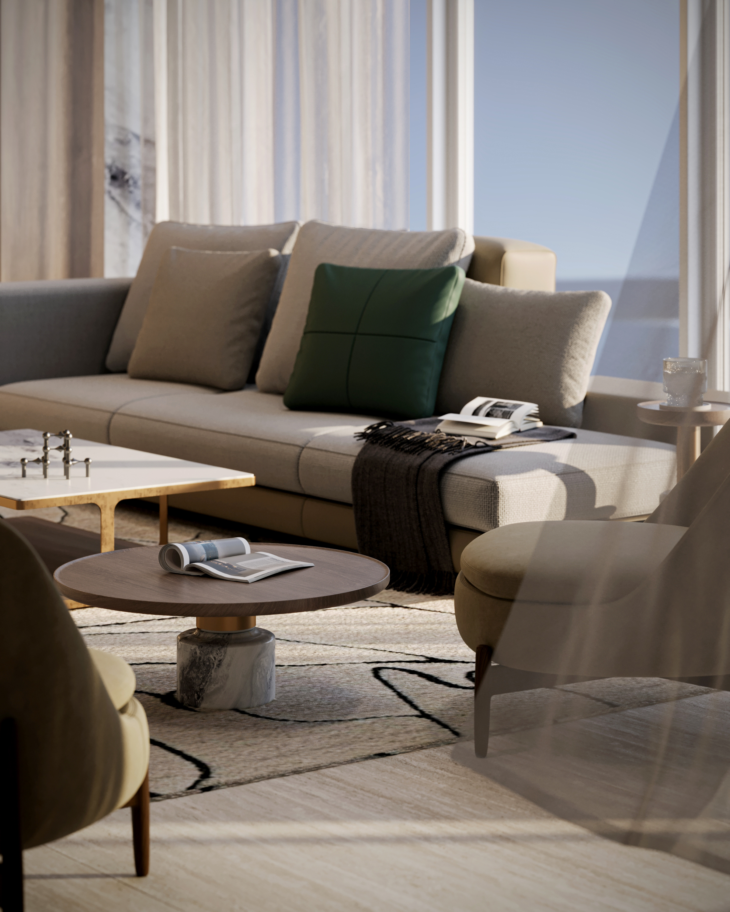 蓝湾室内设计（若Interior结合语境有更合适译法，需根据实际情况调整，这里按常见的室内设计理解） 丨以色列-7