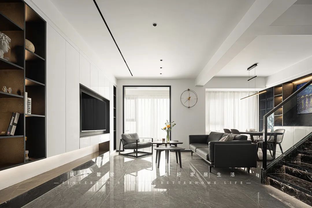 南京龙湖·春江郦城 160㎡现代极简艺术空间丨中国南京丨诚筑馨家·南京-18