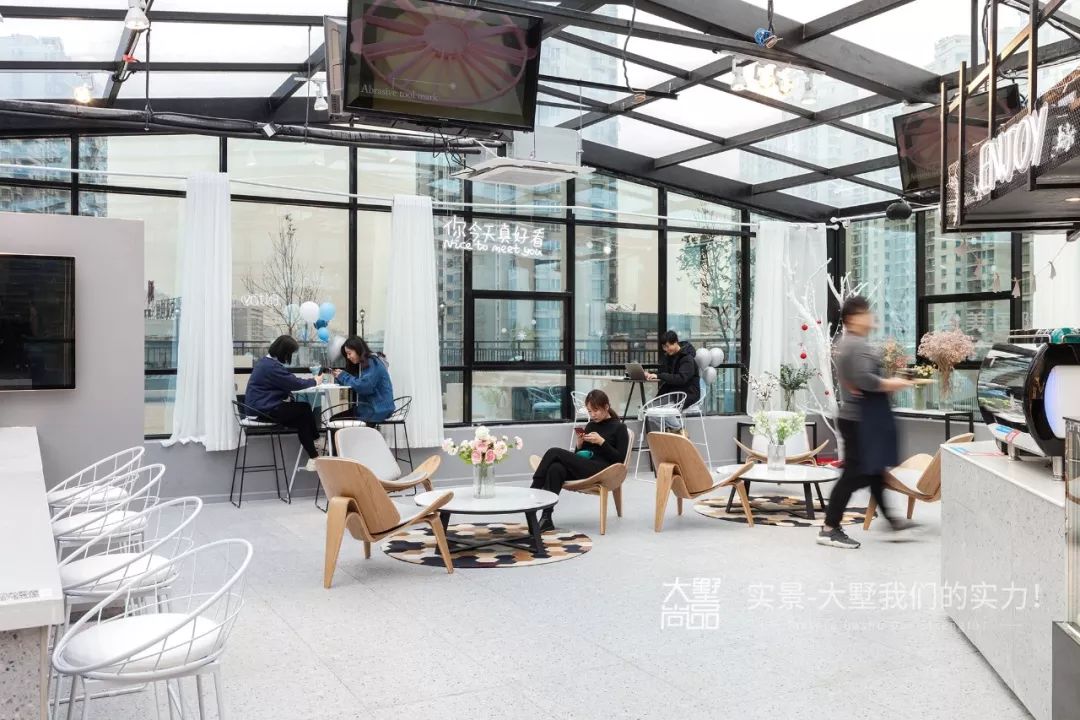 南通「想里」楼顶玻璃房咖啡厅，现代简约风的第三空间-75