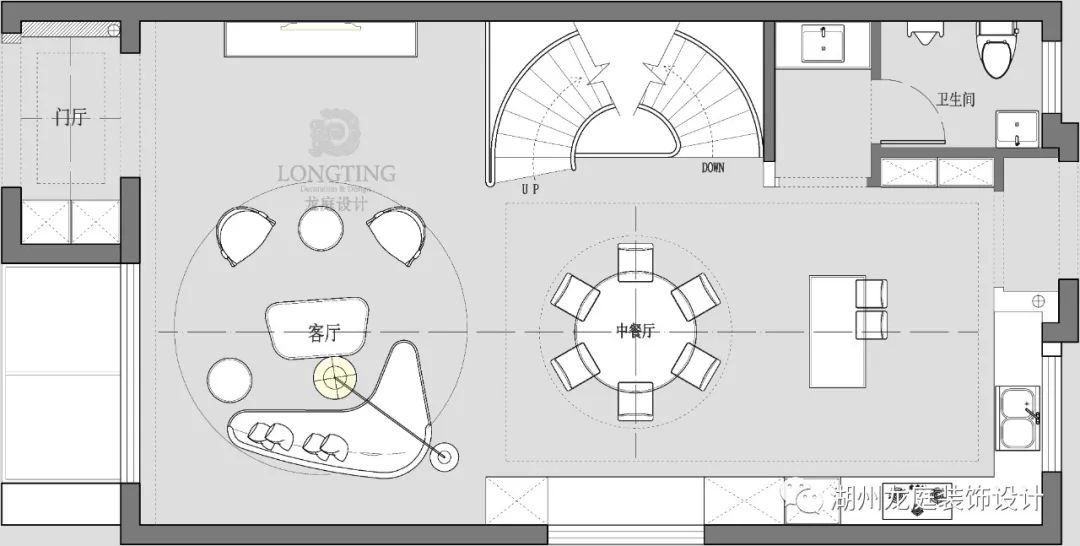富力城现代简约排屋 | 精致半圆弧楼梯，开放式影音空间-63