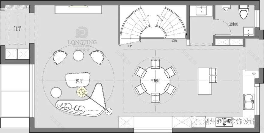 富力城现代简约排屋 | 精致半圆弧楼梯,开放式影音空间-63