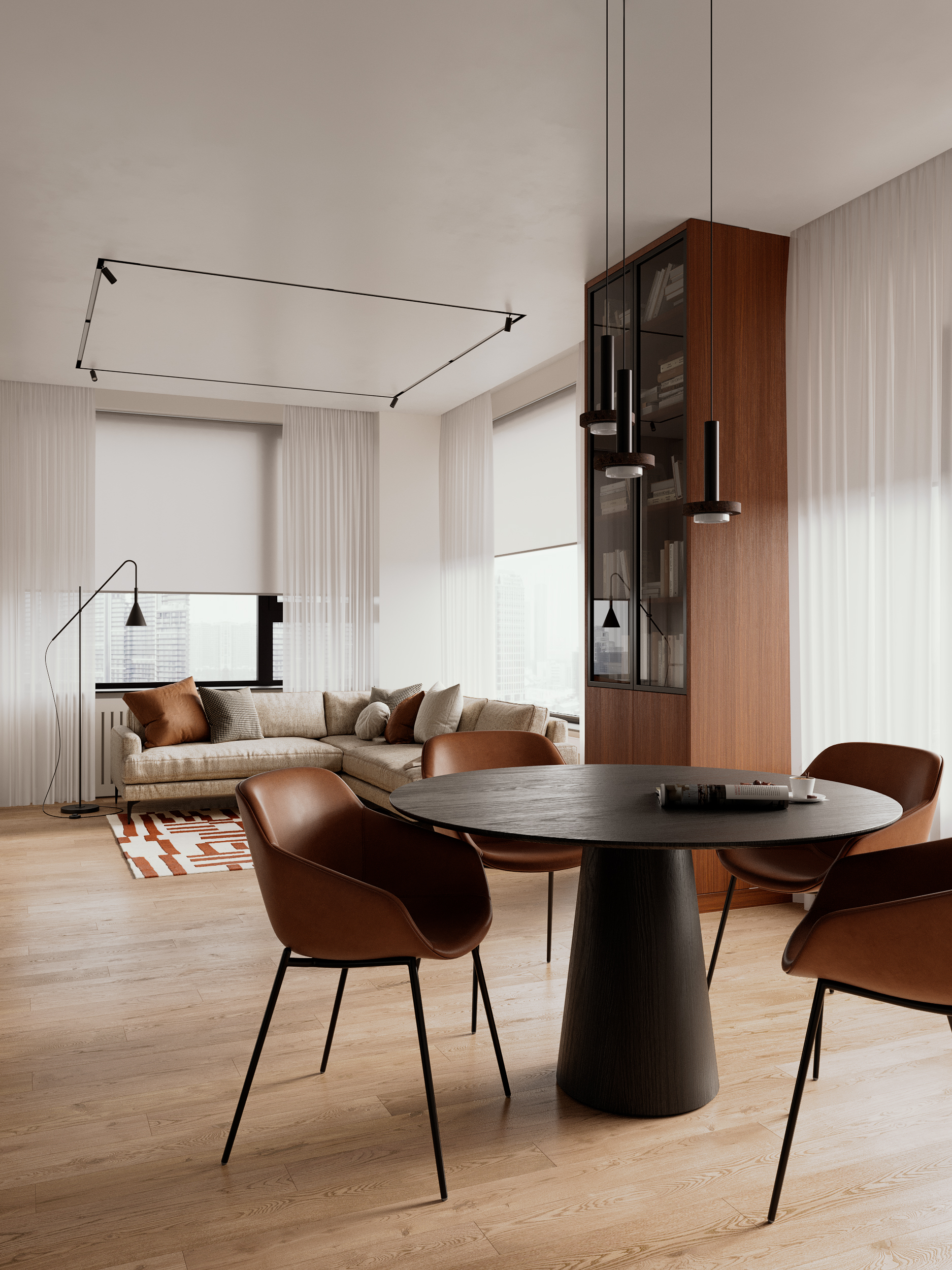 ЖК Небо (Москва). Кухня-гостиная-1