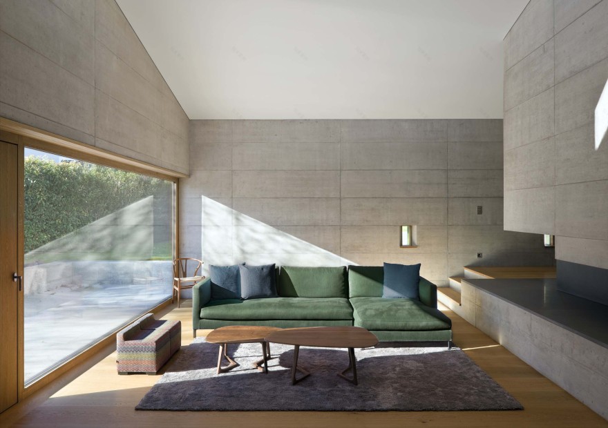 瑞士 Vandoeuvres 斜坡上的绿意住宅-7