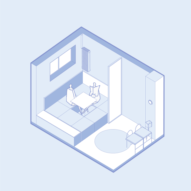 北京 65 平米半地下室住宅改造 | 折叠空间与功能的完美融合-61