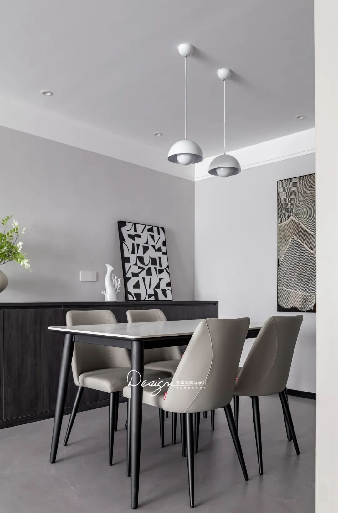 润城第四大道现代简约家居设计丨紫苹果装饰集团-31