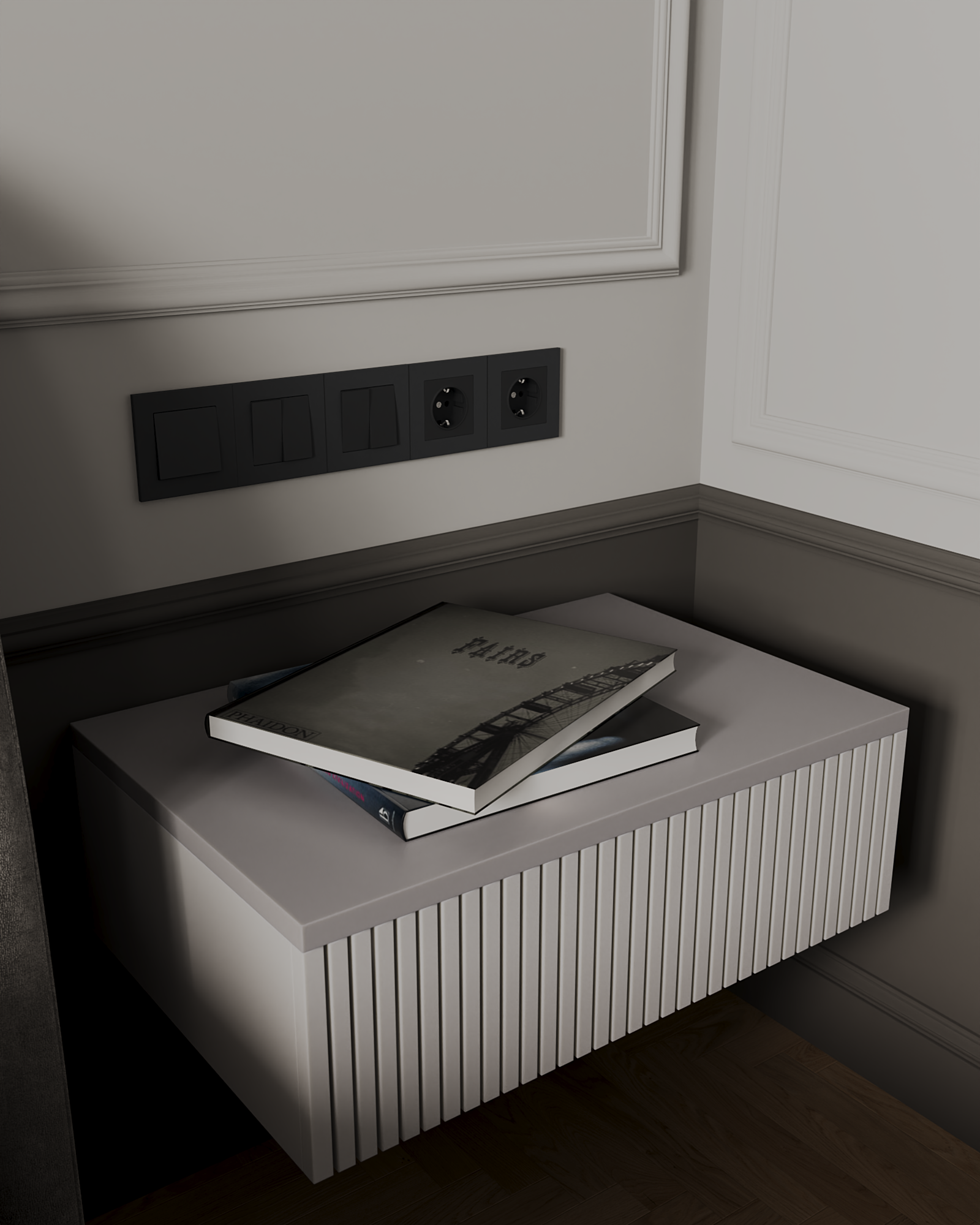 Визуализация Спальной Неоклассика-18