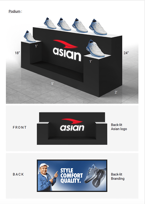 Asian Footwears独家品牌门店设计丨印度-16