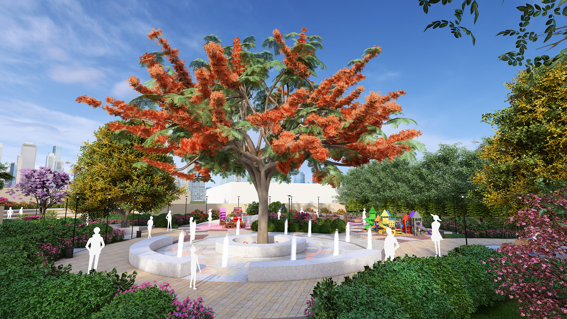 Communal Interactive Garden design ( رَوْنَق )-16