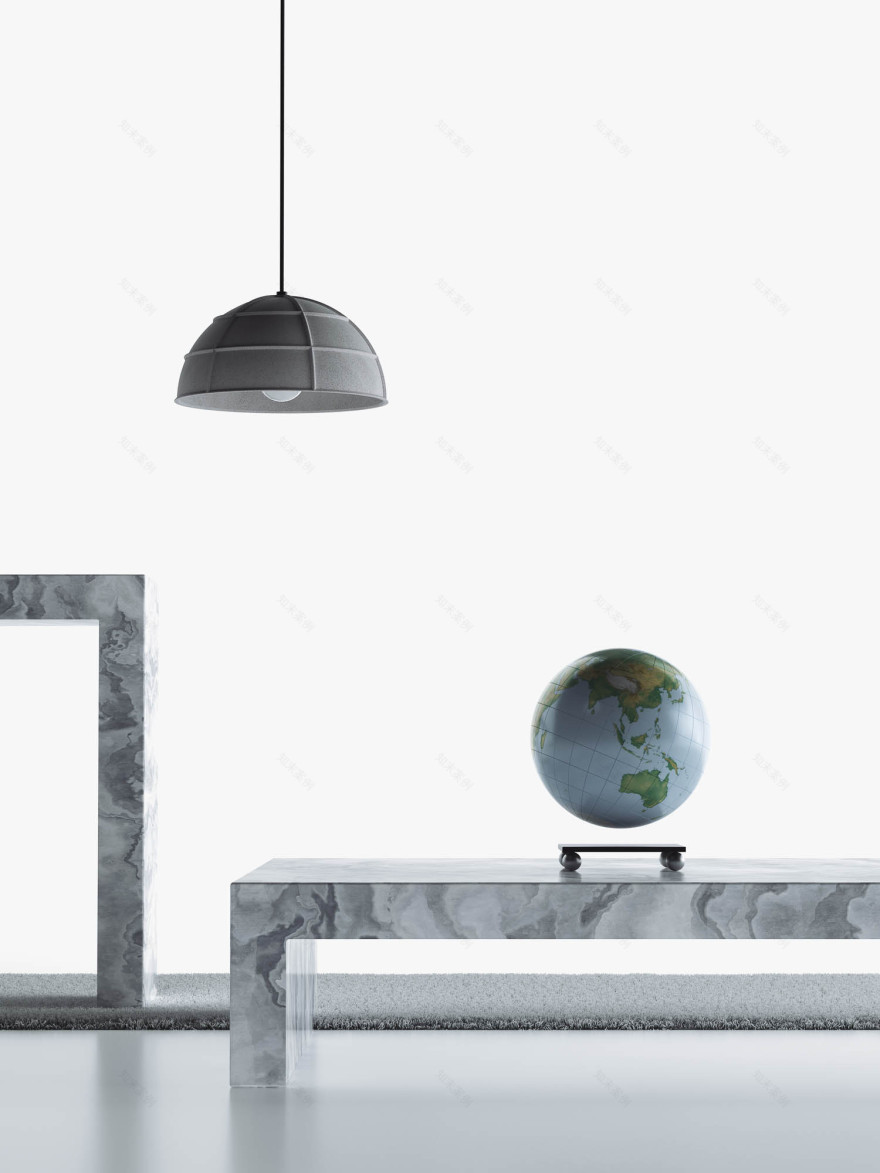 Concrete pendant lamp Leng, by Bentu Design-2