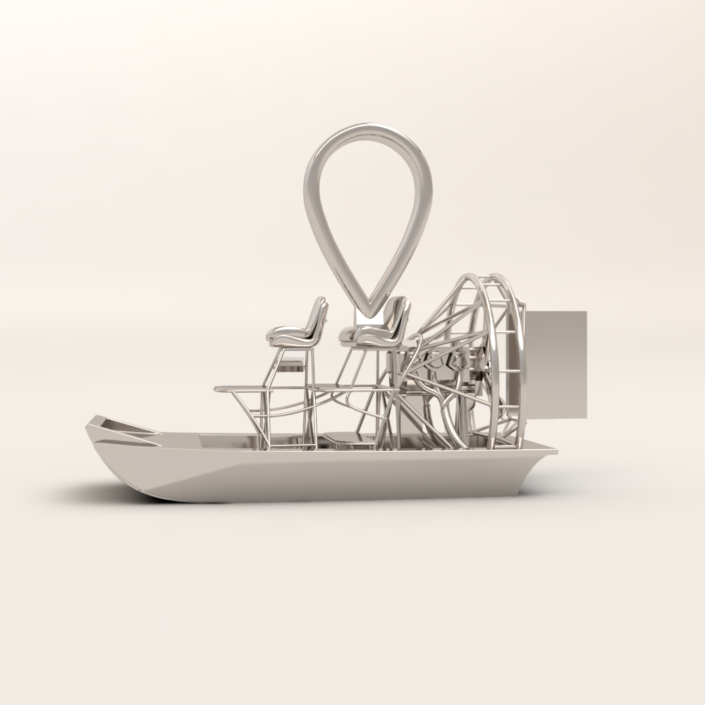 Louisiana Boat Pendant-5