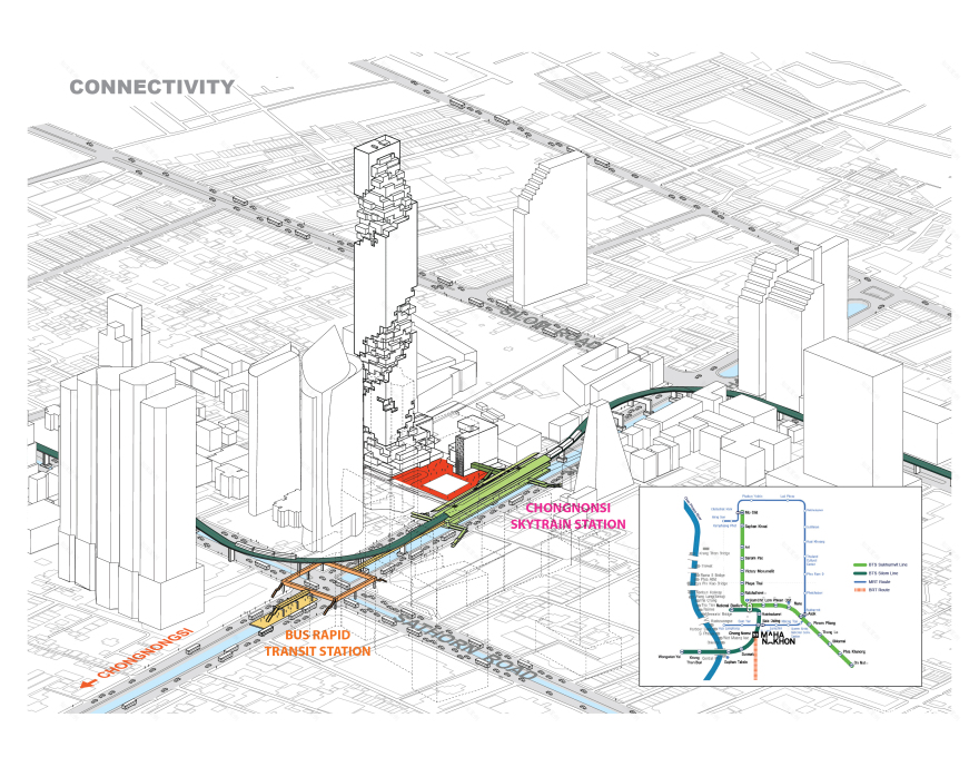 玛哈纳空塔(通常该建筑又名曼谷垂直花园曼谷画框,常见中文名还有通天塔 ,最准确名称以当地官方为准 ) 丨泰国曼谷丨OMA-8