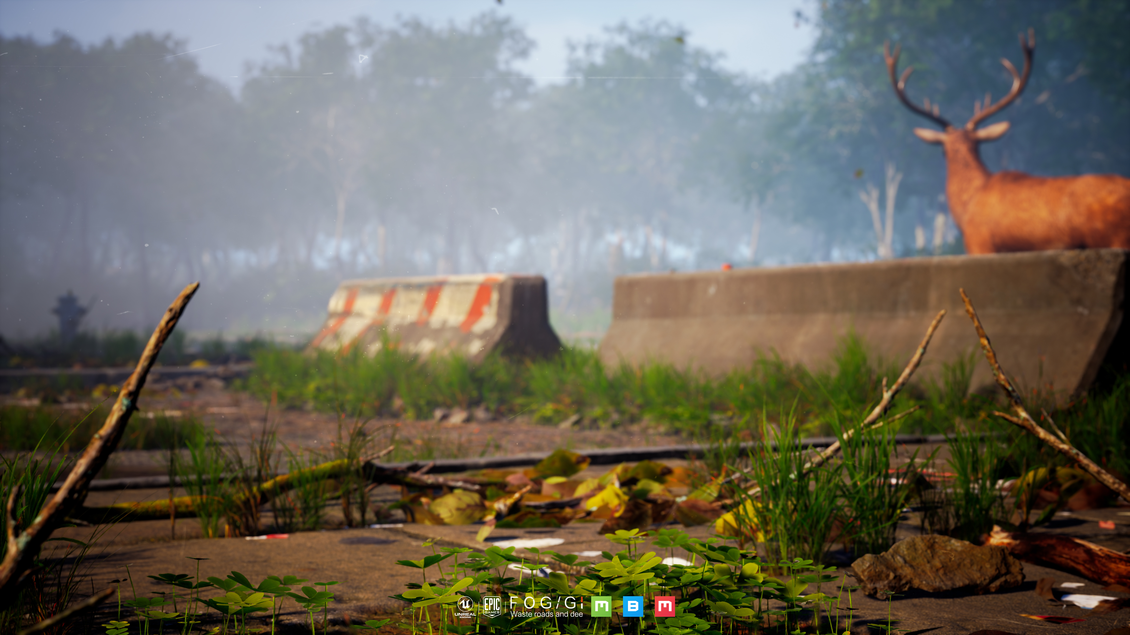 Waste roads and deer场景制作-10