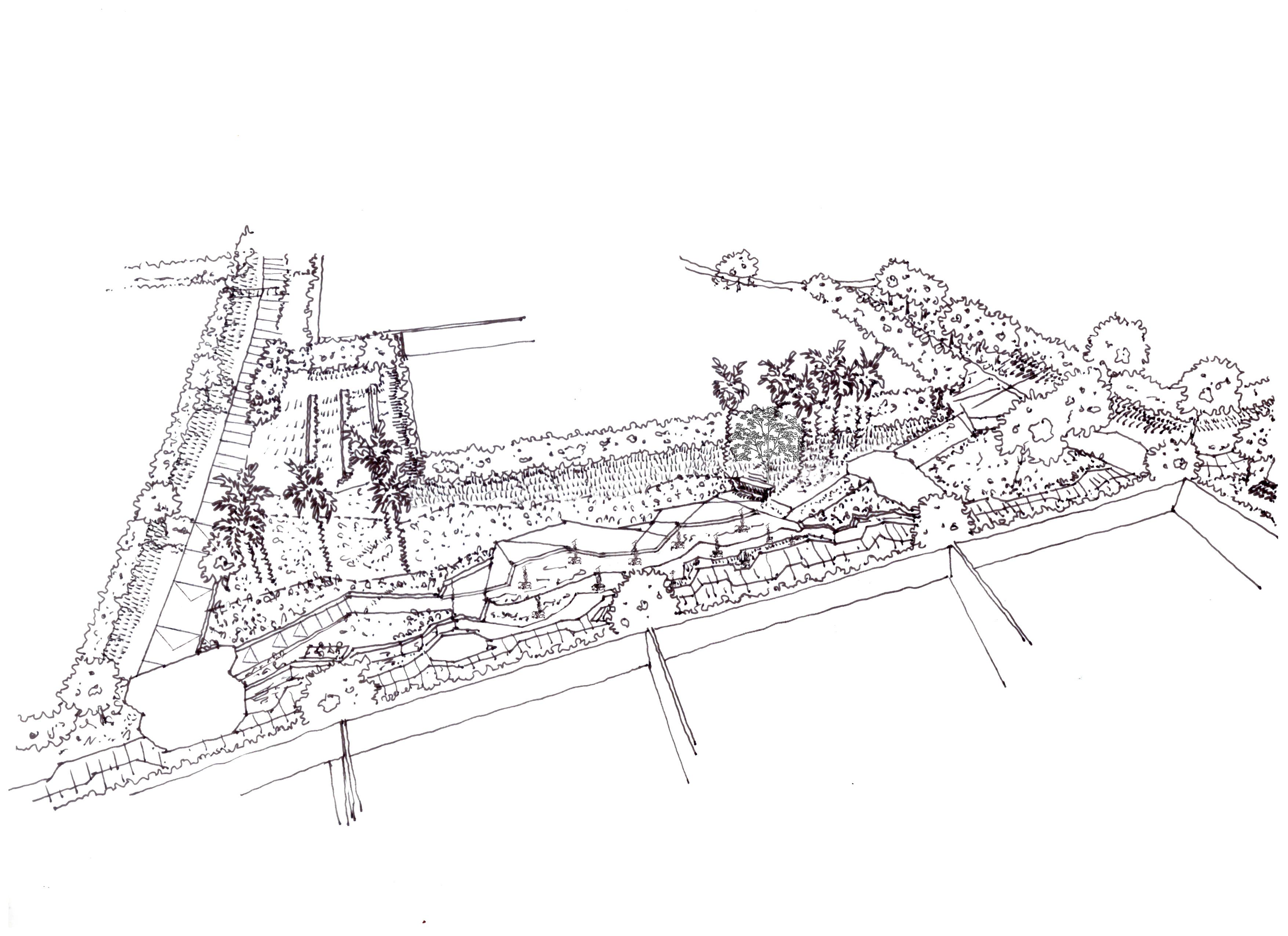 棕榈山景观草图丨EgyptCairo丨OKO PLAN Landscape-24