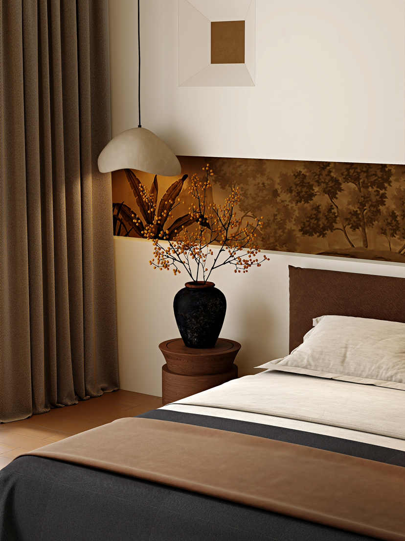 东方美学/侘寂风卧室-7