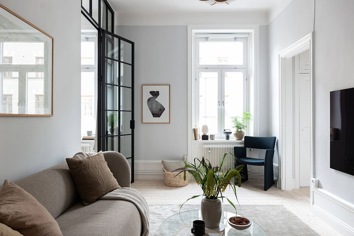 斯德哥尔摩 44 平米雅致小公寓，极简设计放大空间-12
