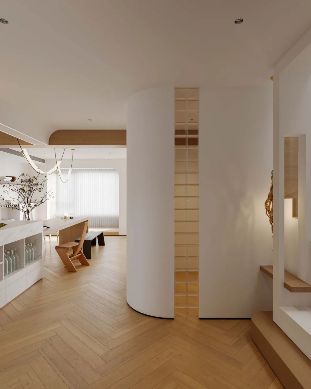 田野伏特加 · 自由风的 160㎡治愈空间设计丨中国天津丨DEEP WHITE-33