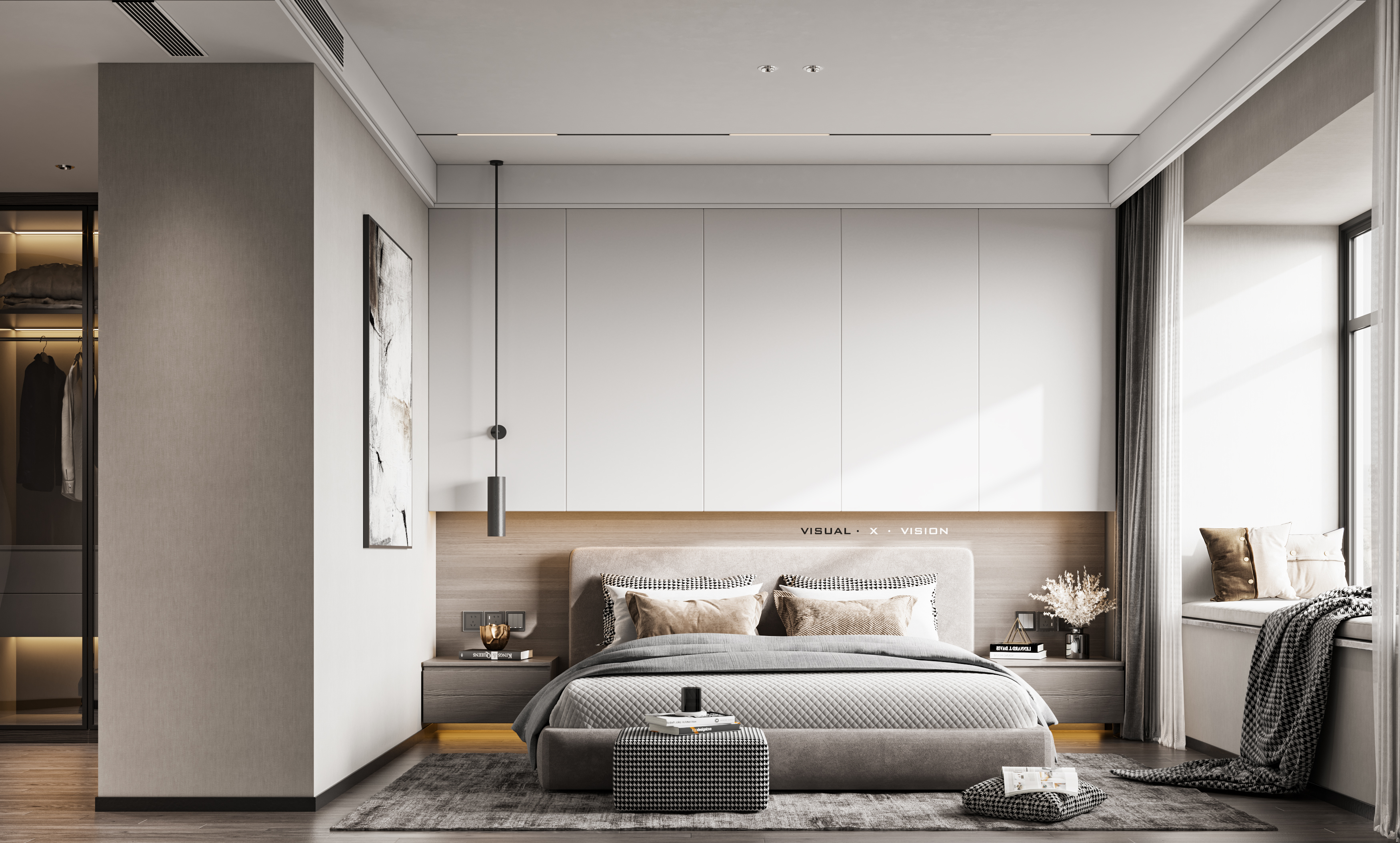 现代沉稳空间 | 3Dmax2018 打造 Corona4.0 与 Photoshop2019cc 应用实例-14