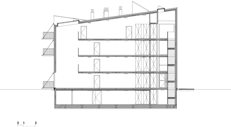 社会住房地块一号（因不知特定领域背景，该翻译可能存在局限性，socialna stanovanja常见对应社会住房，polje有地块之意，I可能表示一号 ） 丨Bevk Perović arhitekti-7