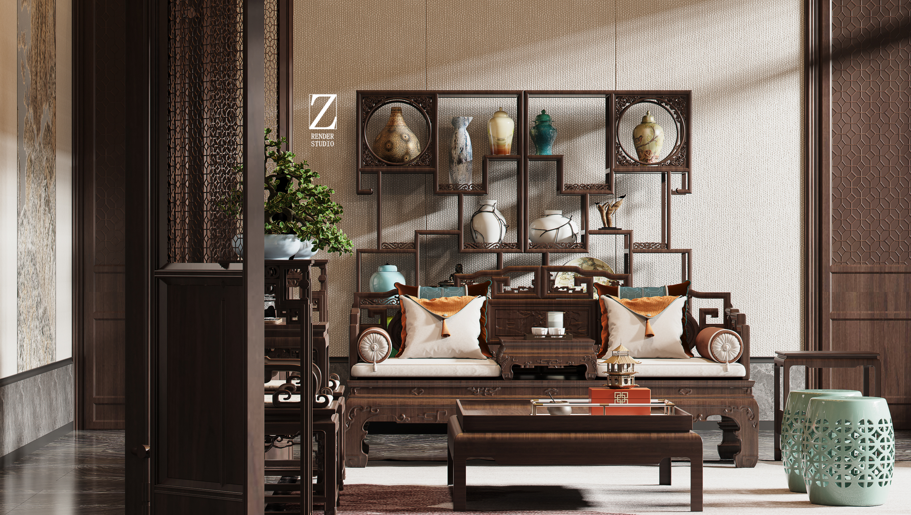 四合院住宅设计表现一-3