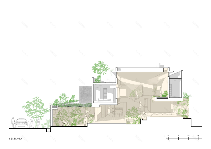 花园之间住宅丨印度丨A Threshold-17