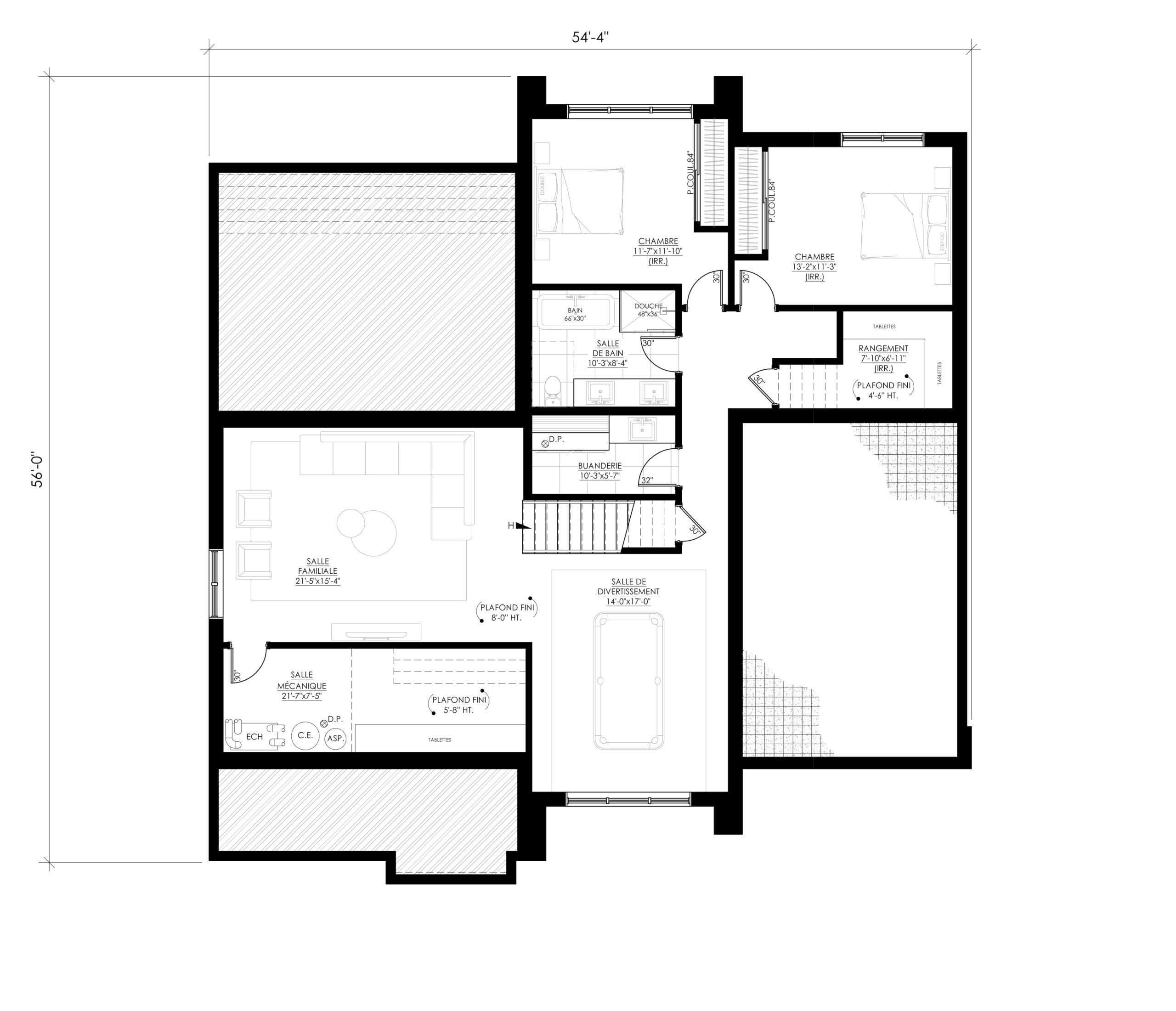 房屋平面图 Ë·245B丨Leguë Architecture-15