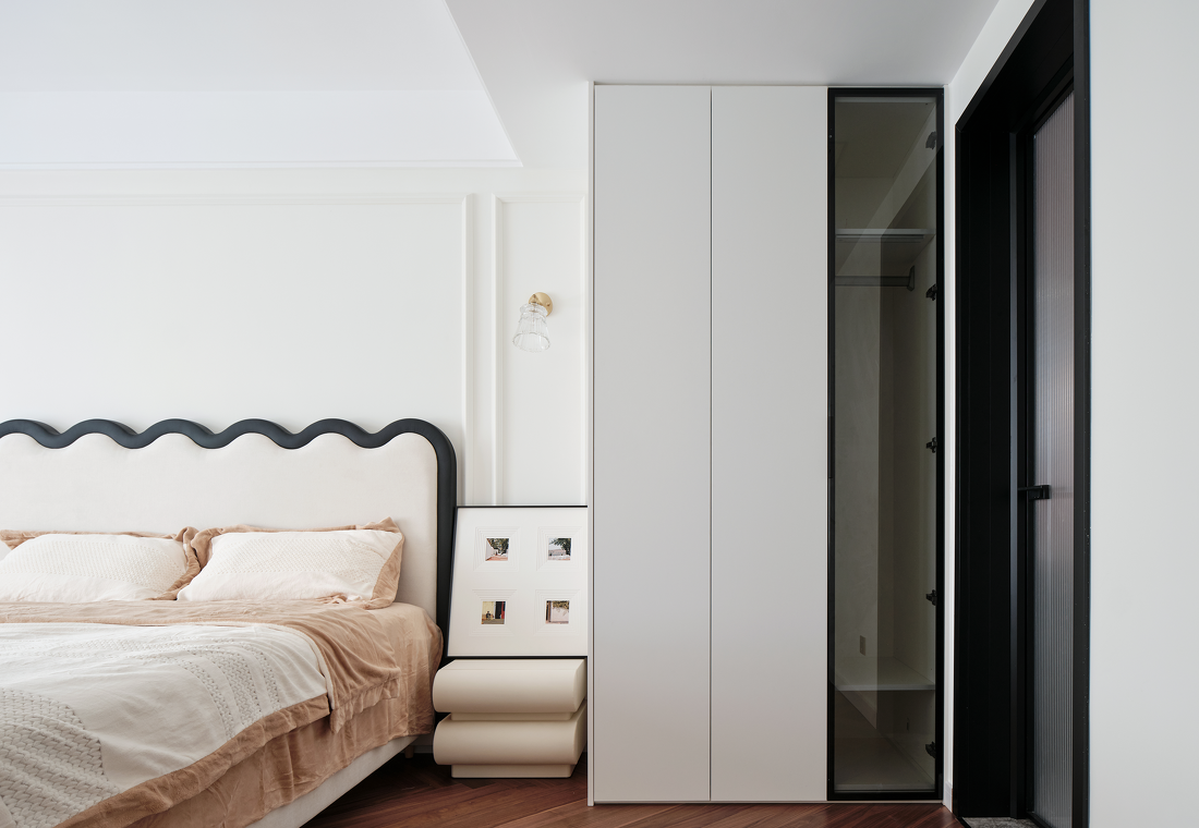 现代奶油风三口之家改造-42