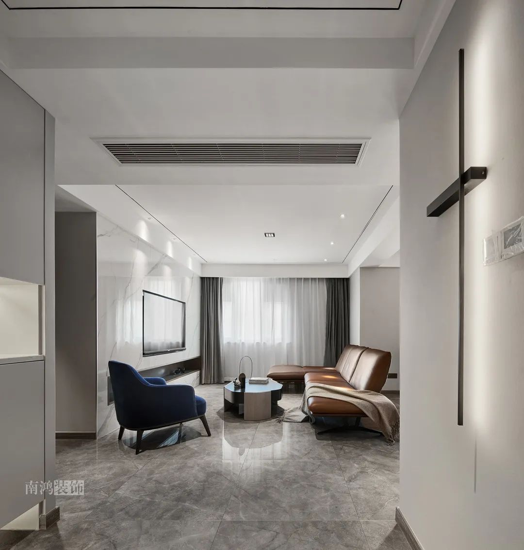 三堡南苑 126㎡现代风格家居设计丨浙江南鸿装饰-21