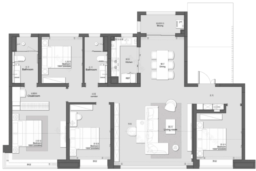 阳光城·西安高新檀境样板间丨中国西安丨上海柯翊建筑设计有限公司-91