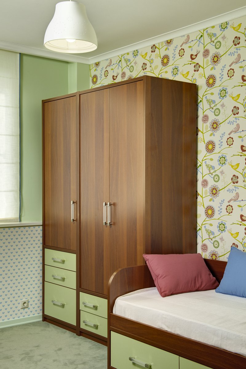 双胞胎女孩儿童房设计丨俄罗斯莫斯科丨Астахова Наталья-16