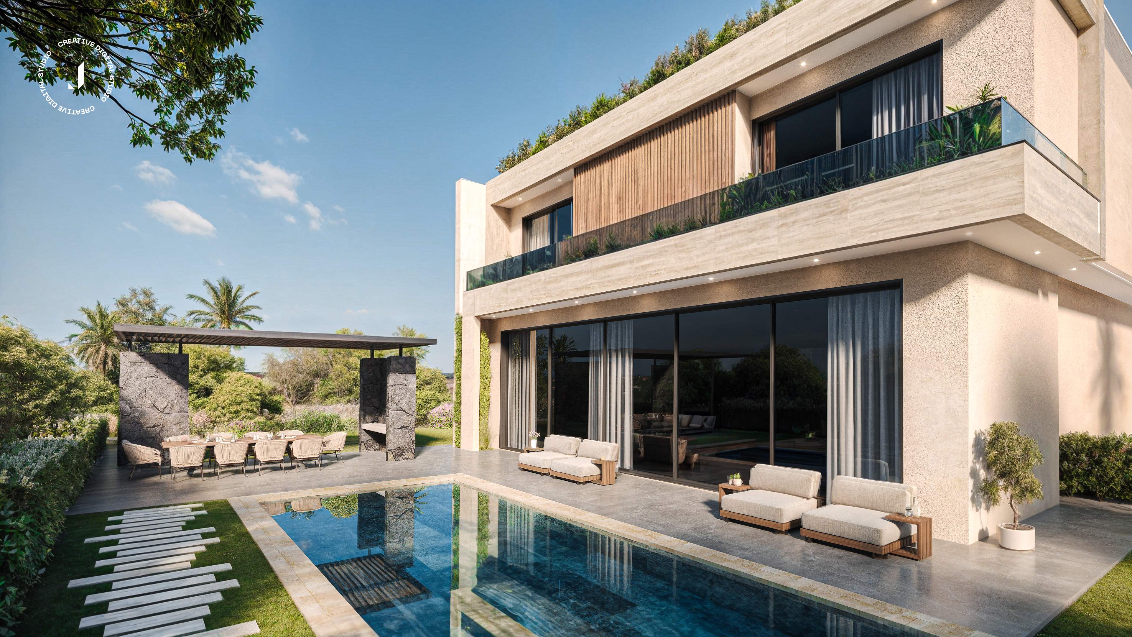 Argan Golf Resort Villa  3D 室内设计丨摩洛哥马拉喀什-19