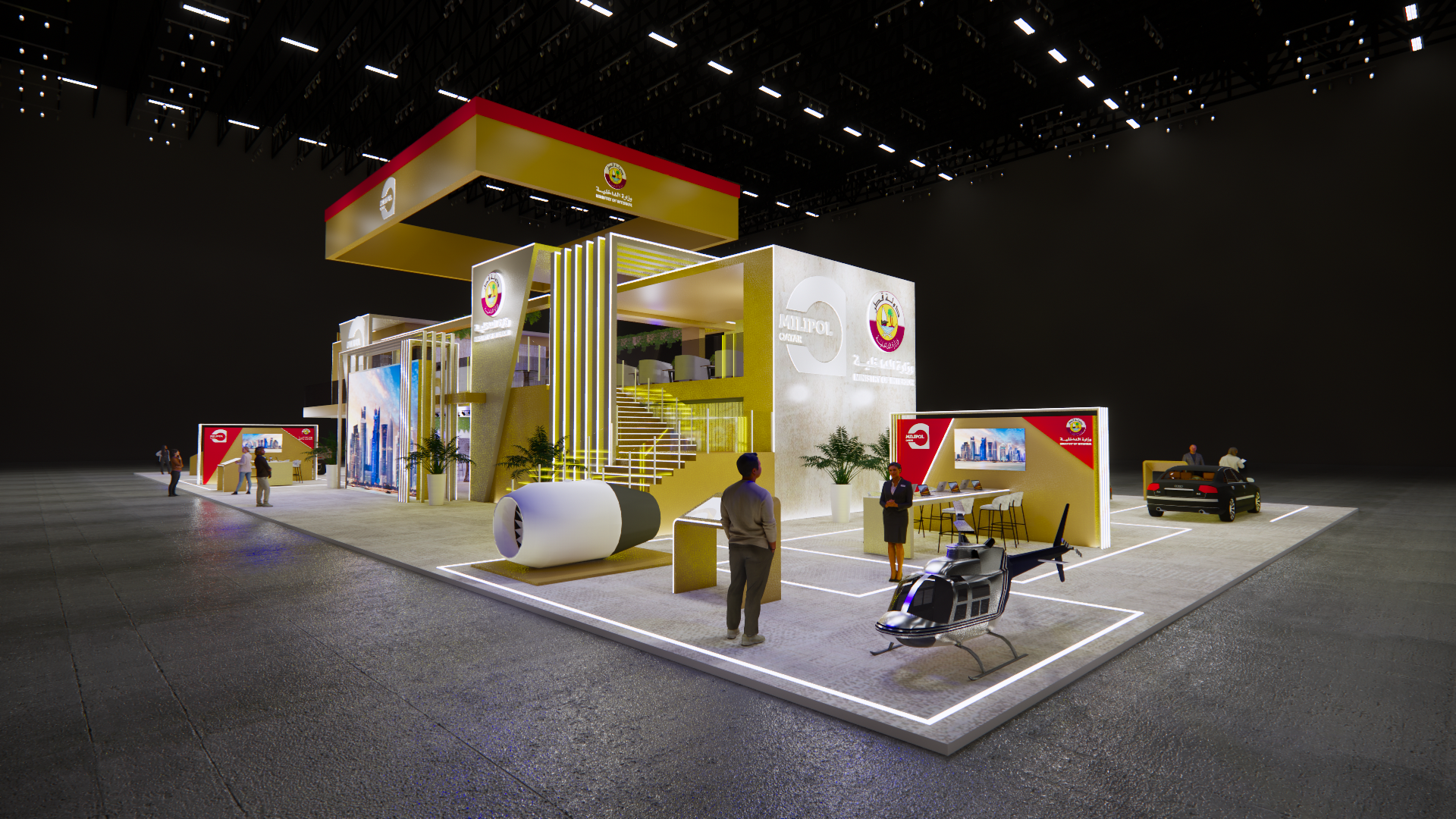 ministry of interior qatar,exhibition,event,booth-2