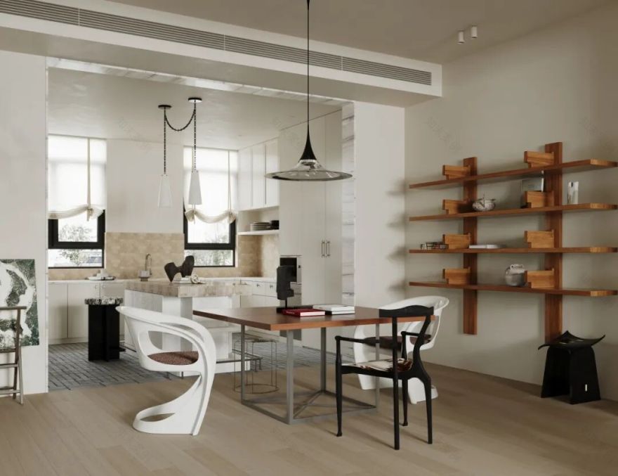 岚一设计|折衷主义的复古别墅-18