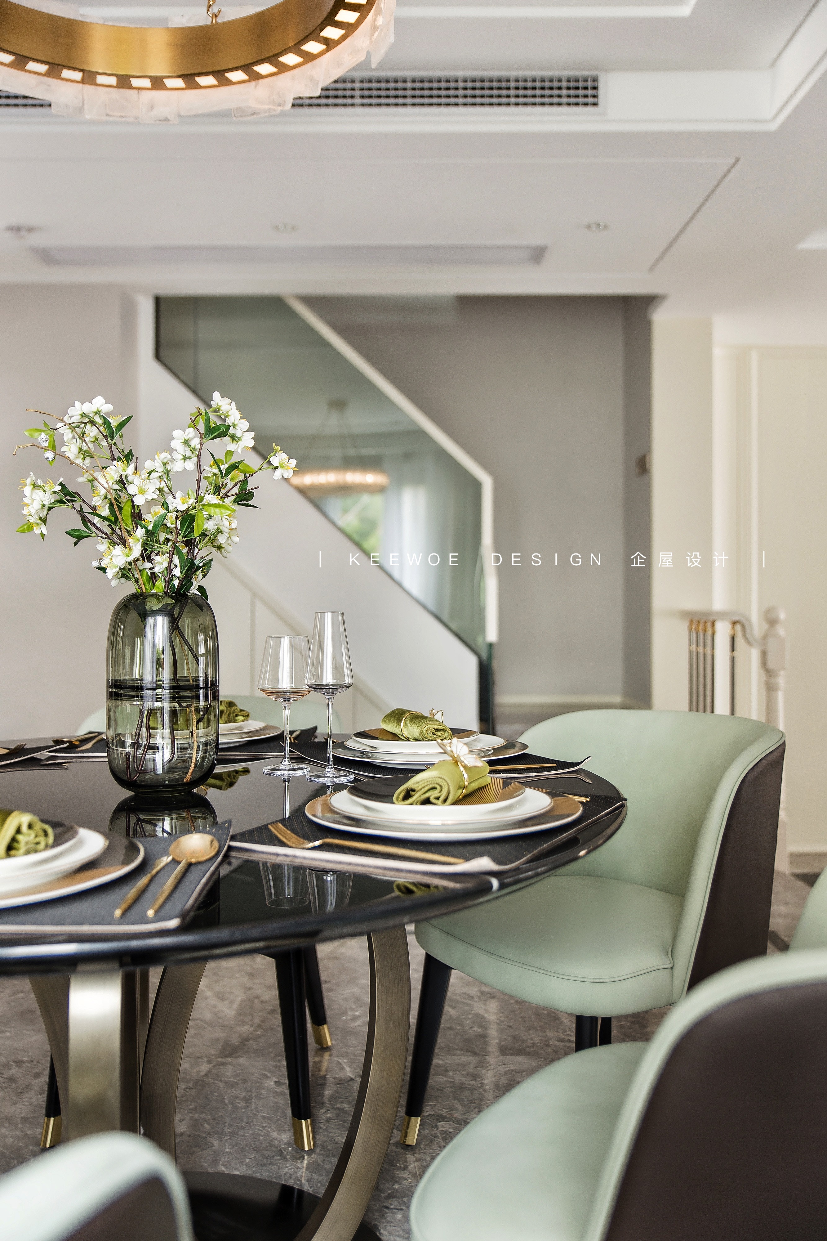 企屋设计现代轻奢 400m2 别墅设计丨中国镇江-10