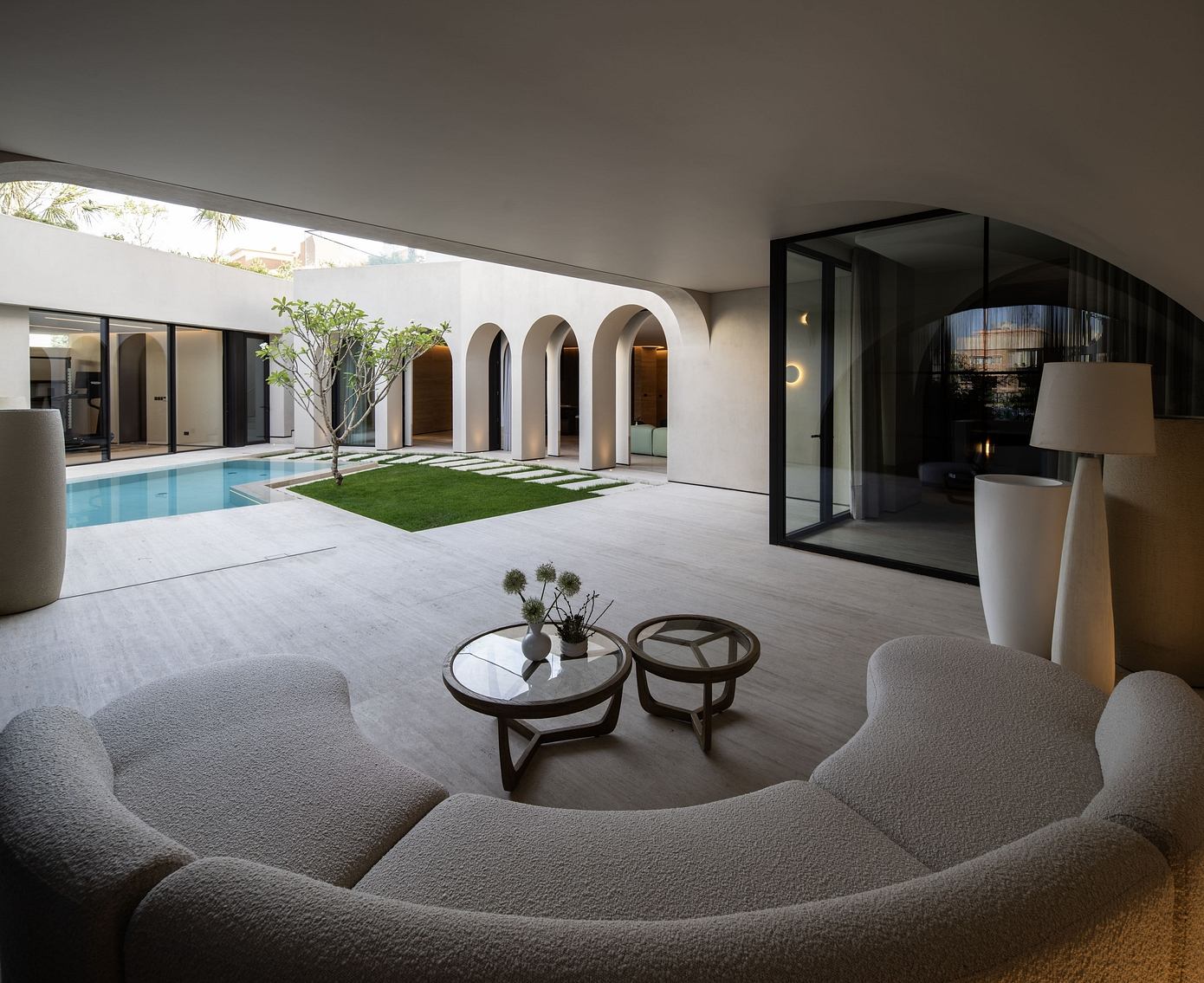 Shell House: From Dune to City – a Rotating Courtyard Refuge-3