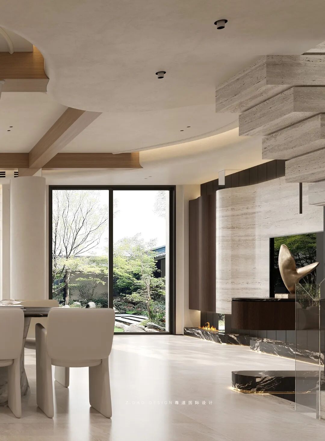 尊道新作|合肥『丽丰璞羽山』500㎡自然主义别墅，让家如有机生命般生长。-199