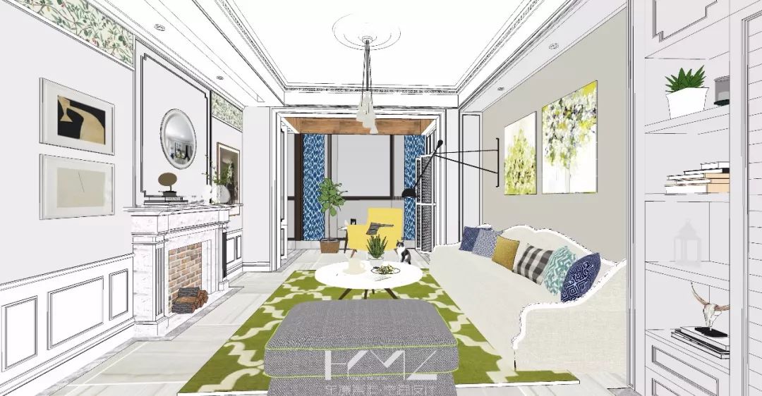 南京现代混搭风格客厅,360°旋转电视架酷炫登场-85