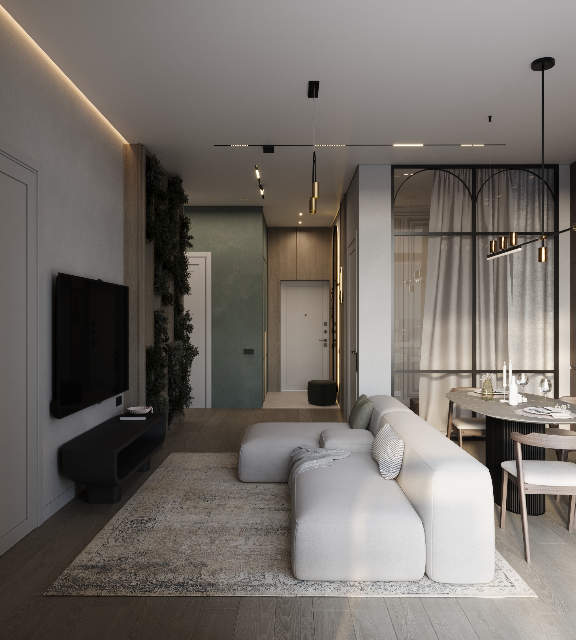 公寓室内植物主题装饰设计-8