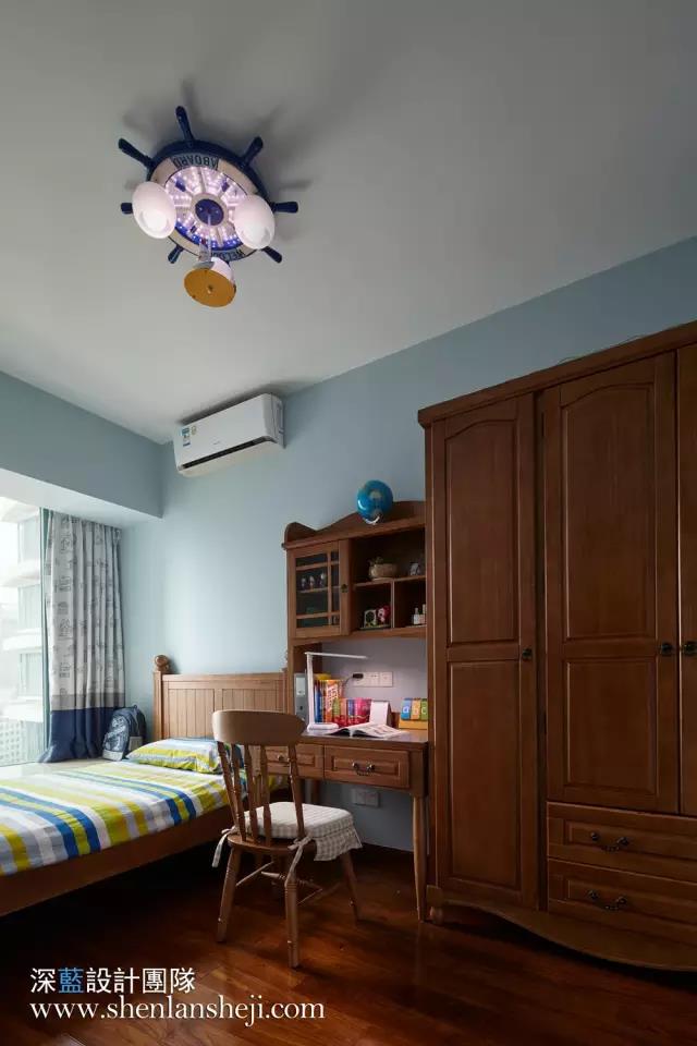 夏日抹茶——120㎡简约美式小清新-48