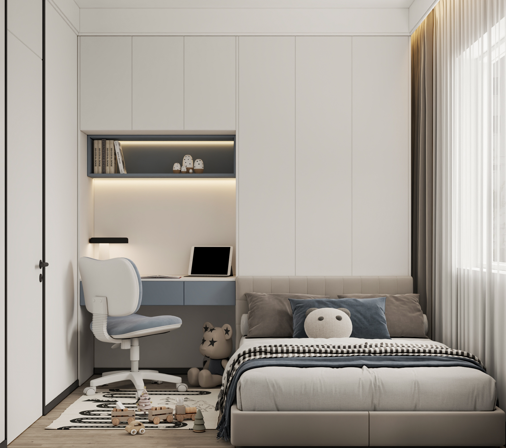 武汉 -城投江南岸-现代风格样板间设计-8