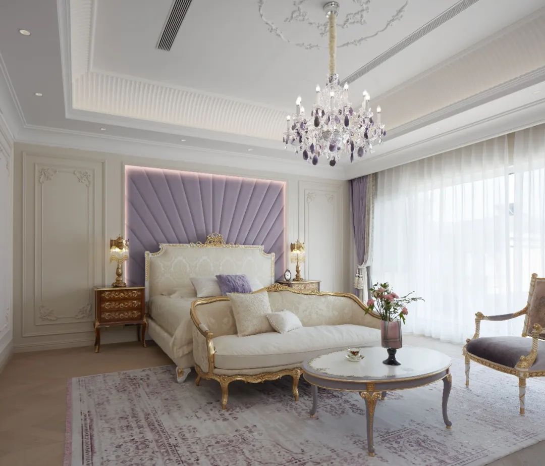 尚层V8实景 | 1000㎡法式柔情独栋别墅，色彩与生活的交响曲-28