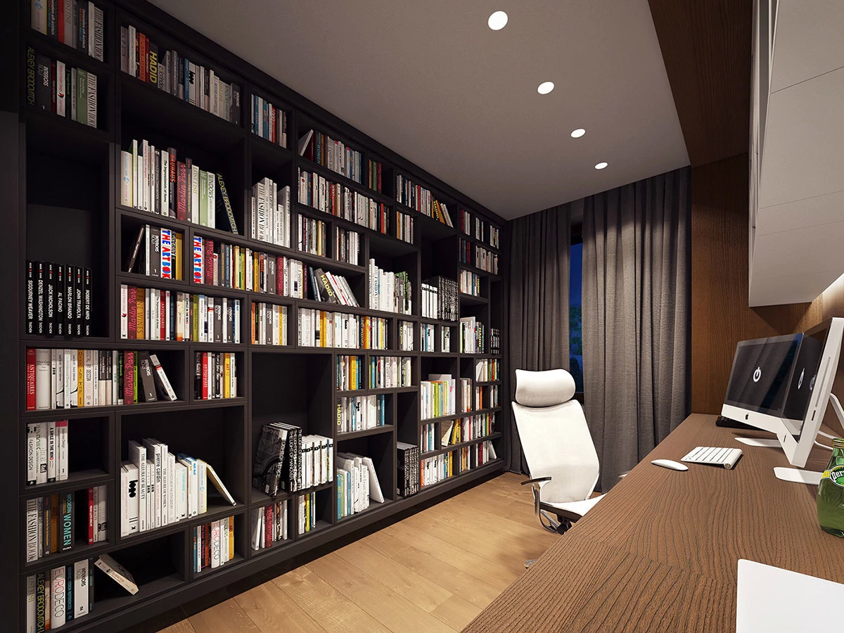 豪华别墅 现代风格美国的炫酷小阁楼-9