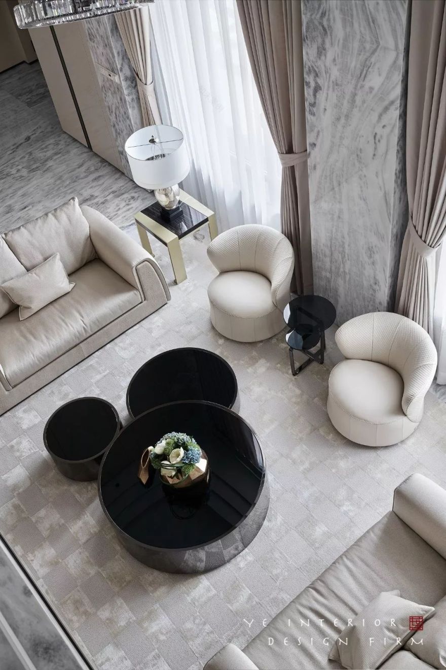 玉环滨江壹号别墅,演绎意式轻奢与现代极简的优雅空间-12