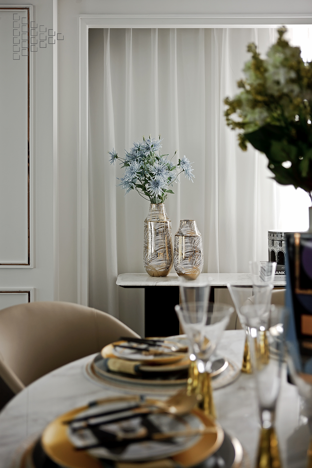 大理轻奢混搭风样板房-20