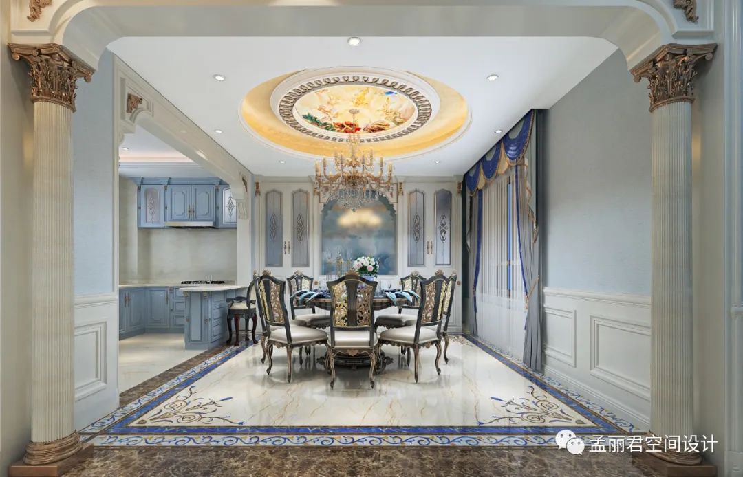 刘总法式别墅 | 巴洛克迷情的永恒浪漫-14