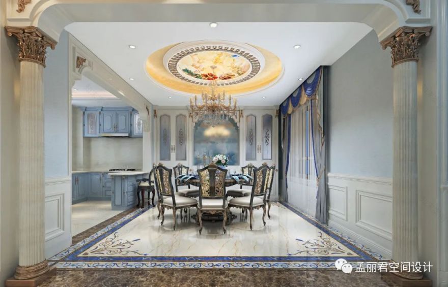 刘总法式别墅 | 巴洛克迷情的永恒浪漫-14