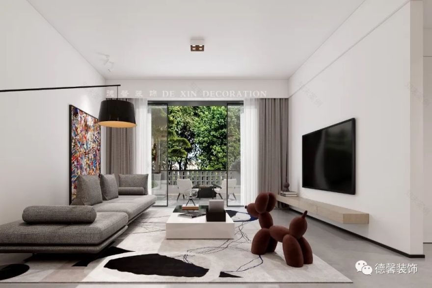 藏珑府现代艺术叠墅设计丨中国广州丨德馨装饰-8