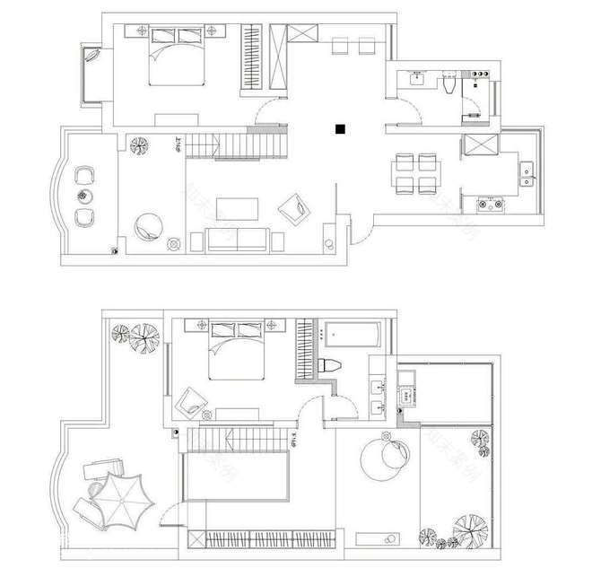 三居160平米装修案例 After Rain丨设计师天马(史鹏巍)-14