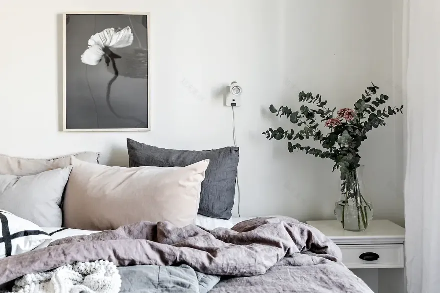 自然色彩的瑞典禅意公寓-11