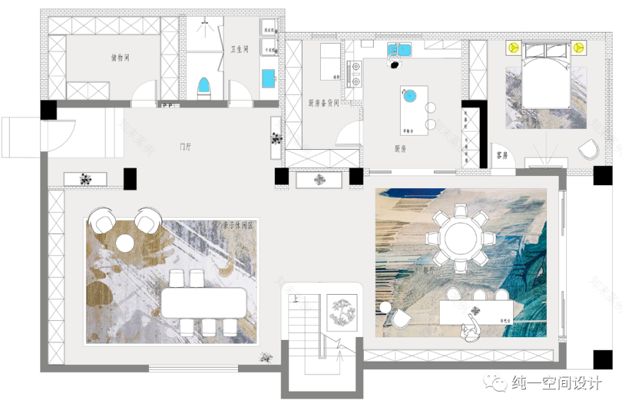 《花朝月夕》别墅设计丨中国南京丨纯一空间设计-45