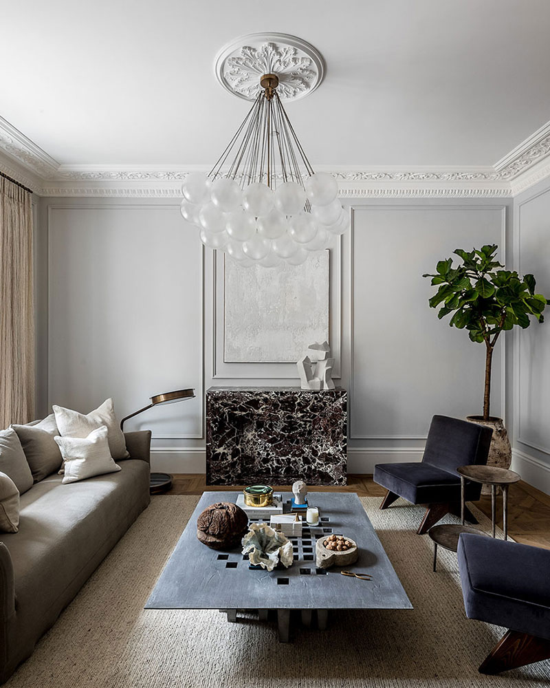 伦敦诺丁山英式豪华联排别墅设计-13